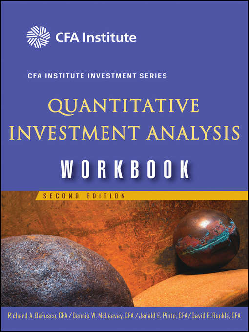 Cover image for Quantitative Investment Analysis Workbook
